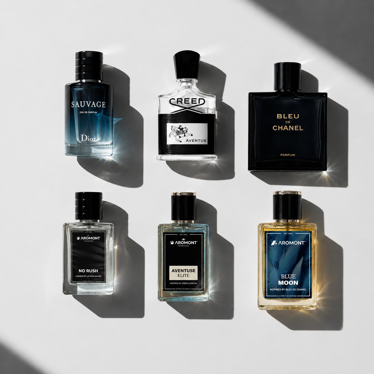 Top 3 Best Sellers - Aventus Elite, No Rush and Blue Moon