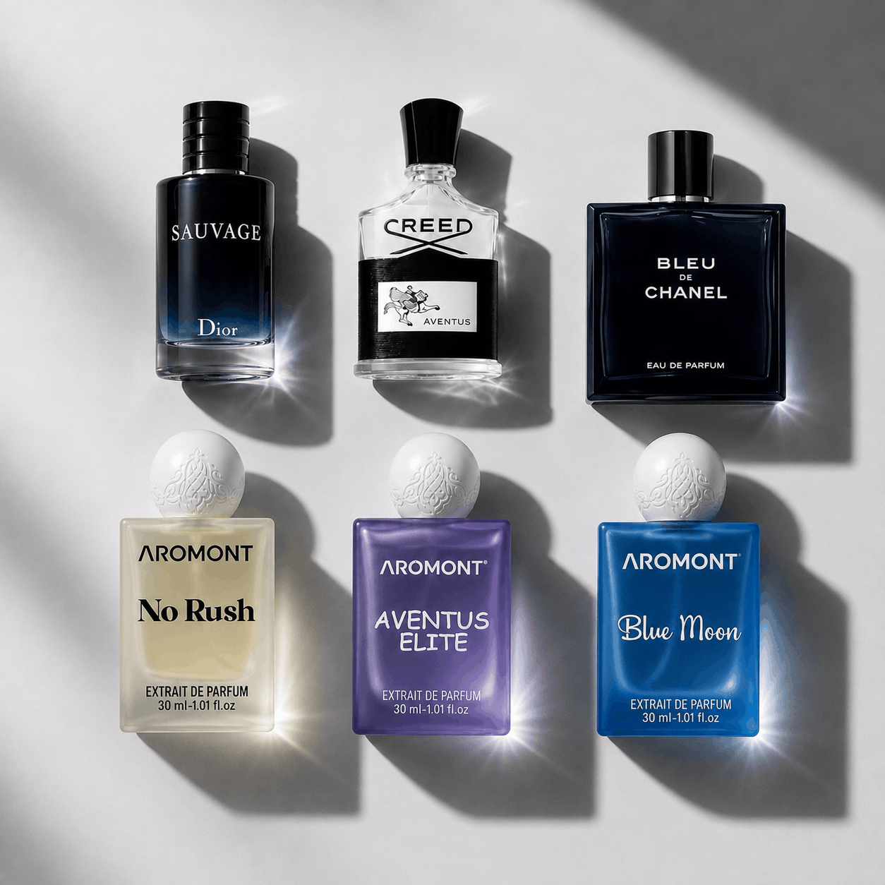 Top 3 Best Sellers - Aventus Elite, No Rush and Blue Moon